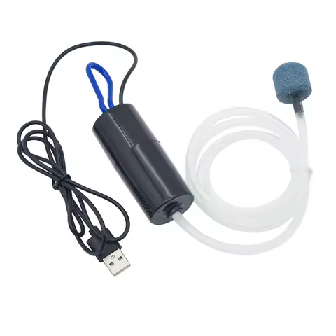 Aquarium Oxygen Air Pump Fish Tank USB Silent Air Compressor Aerator Portable Mini Small Oxygenator 