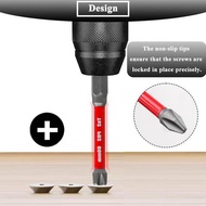 MATA JLD Anti-Slip PH2 Magnetic Screwdriver Bit Set 65MM Length TS2 Toolsteel HRC63 1/4 Double & Sin