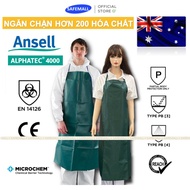 Ansell Alphatec 56-100 chemical resistant apron, PVC material, Apron for cooking, seafood, paint