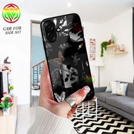 HP Real Case Samsung A07 - Latest Motif Hardcase Glass Shiny New Case Glossy casing Samsung A07hp [A