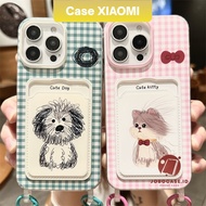 Case Xiaomi Redmi card holder cute puppy 02 Redmi 13C 12C 10A 9A 9T Note 12 Pro Plus Note 11 Pro Not