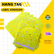 100 Set Plastik Ikat Rambut atau Gelang dan Kertas Label Hang Tag Plastik Opp Tanpa Seal Kemasan Aks