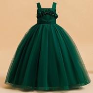 Christmas Princess Dress Teen Girls Bridesmild Clothes Flower Girl Dresses For Wedding Prom Gown Ki