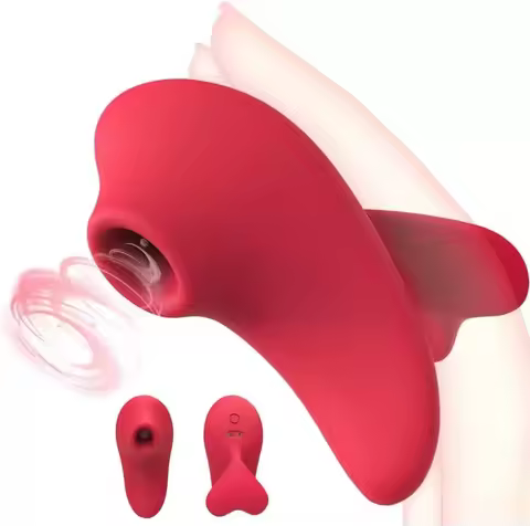 Mini Finger Sucking Clitoral Vibrator 9 Vibration Modes Sucking Vibrator, Nipple Clitoral Massager V