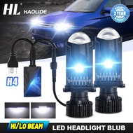 HL H4 Mini LED Projector Dual Color 6500K ​​4300K 3000K High and Low Beams Headlight Lamp For Auto A