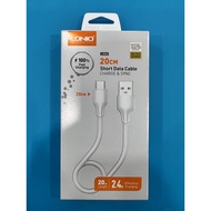 LDNIO 20CM USB-A to USB-C Charge & Sync Cable