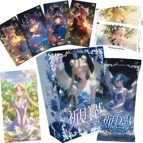 Sailor Moon Collection Cards Tsukino Usagi Mizuno Ami Gorgeous Princess Dress Anime Peripheral Magic