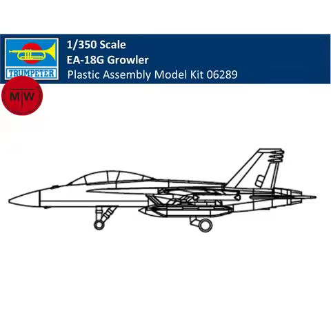 Trumpeter 06289 1/350 Scale EA-18G Growler Military Plastic Aircraft Assembly Model Kit