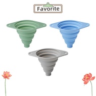 FAVORITEGOODS Kitchen Funnel Set, Collapsible Feature Foldable Silicone Funnel, Upgrade Wide Mouth M