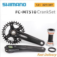 Preferably -⚡COD⚡Shimano DEORE FC MT510 12-Speed 32T 34T Mountain Bike Bicycle Crank Sprocket BB Bot