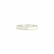 Van Cleef & Arpels VCA 18K白金 perlee 簽字 手鐲