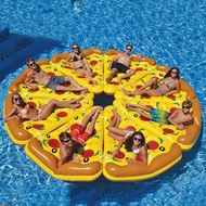 พิซซ่าสระว่ายน้ำวงกลมยักษ์พองว่ายน้ำวงกลม 180 ซม. สำหรับผู้ใหญ่ Boia Piscina Inflatable Futon Bed