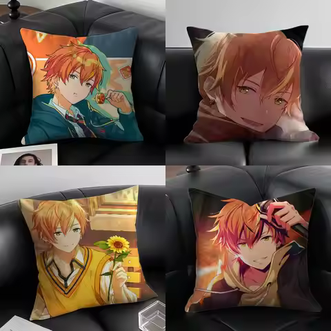 P-Project S-SEKAI Shinonome Akito Pillow Case Anti-dustmite Pillowcase Invisible zipper silky short 