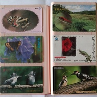 Japan public phone variety used old phone card animals