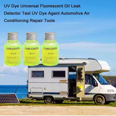 UV Dye Oil Fluorescent Leak Detection for Car AC Air Conditioning Repair Tools 60ml Refrigerant Trac