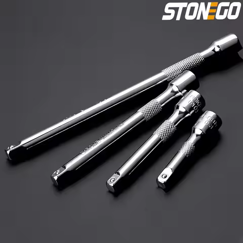 STONEGO 4-Piece Impact Socket Extensions Set, Chrome Vanadium Steel for Wrenches - Durable and Versa