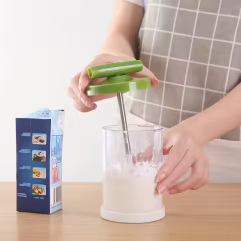 Manual Frother Handheld Milk Mixer For Cappuccino Latte Foam Maker Baking Supply Kitchen Gadget Milk