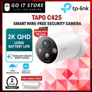 TP-Link Tapo C425 4MP 2K QHD Smart Wire-Free Indoor / Outdoor Security Camera Starlight IP66 Weather