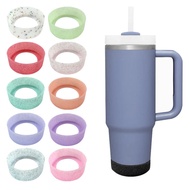 7CM Glitter Silicone Cup Sleeve Suitable for Stanley Cup,Ice Cup Sleeve Water Bottle Space Cup Botto