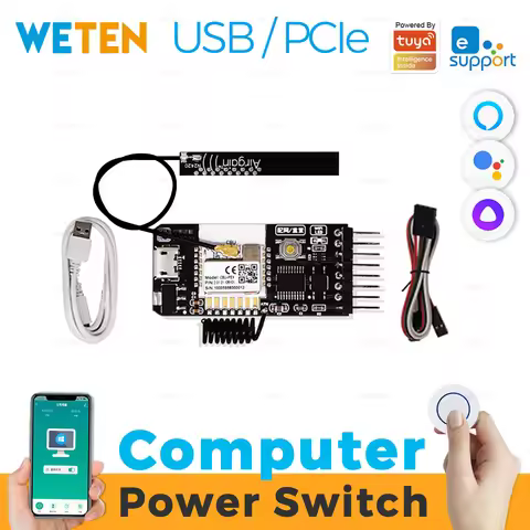 Tuya eWeLink Wifi Computer Power Reset Switch USB PCIe Card APP Remote Control for PC Desktop Comput