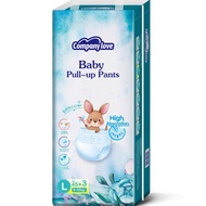 【Free 3 Pcs】Company Love Baby Diaper กางเกงผ้าอ้อมเด็ก -NB68/M54/L48/XL42/XXL36/3XL30/4XL28 แพมเพิส 