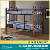 Double Decker Bed Single / Bunk Bed / Split Bed/ Single Bed Frame Flexidesignx TOTO