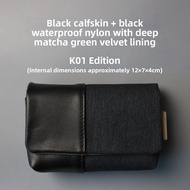 Mekee Genuine Leather Camera Storage Bag Suitable for GR4 GR3 GR2 RX100M7 G7X3 ZS99 XHalf Digital Ca