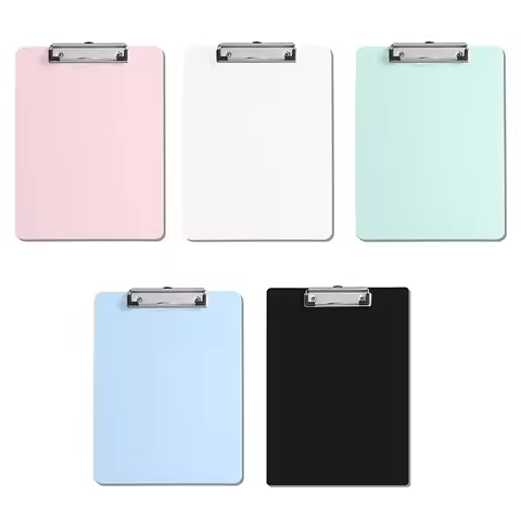 【UI-IU】A4/5/6 File Folder Clipboard Writing Pad Clip Board Clips Test Paper Storage Organizer School