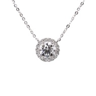 IGI-1.01克拉實驗室培育鑽石白金墜鍊