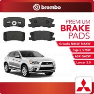 BREMBO Rear Pads (L+R) - Mitsubishi Lancer CY4A,GT'08,ASX GA2W,Grandis N84W,NA4W,Pajero V75W