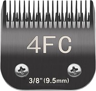 Docal 4FC Pet Dog Grooming Detachable Blades, Compatible with Andis Size-4FC Cut Length 3/8"(9.5mm),