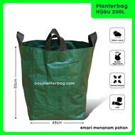 Planterbag Hijau 200 Liter Pot Tanaman Besar Polybag 65x65 Pot Tabulampot mangga
