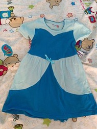 二手 媽媽餵 Mamaway迪士尼 女童 仙杜瑞拉 貝兒公主 包屁洋裝 嬰幼兒洋裝 小瑕疵便宜出售