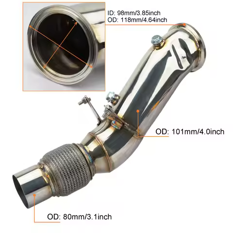 Downpipe For BMW B48 F20 F22 F30 F31 F32 120i 125i 220i 230i 320i 330e 330i 420i 430i 730i 730e G20 