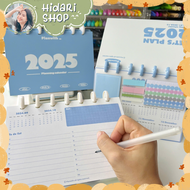 Lịch Planner 2025 - Planner để bàn - Tặng kèm sticker giấy note - Hidari
