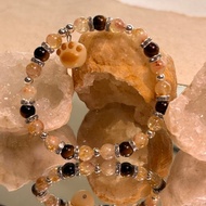 守護的可愛】虎眼石×奶蓋黃水晶×貓爪手鍊日常元氣守護