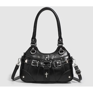 Y2K Japanese Fashion Ita Bag Transparent Large Capacity Badge Bag Student Crossbody Shoulder Bag