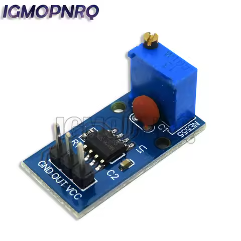 NE555 5V 12V DC Adjustable Resistance Frequency Pulse Generator Module Single Channel Output for Ard
