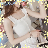 HLAR Outerwear Vest, Sexy Knitted Strap Vest, Hot Sale Outerwear Breathable Sleeveless Undershirt Su