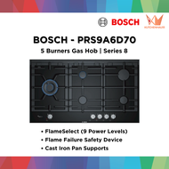 BOSCH - Series 8 Built-In 5 Burners Gas Hob | PRS9A6D70