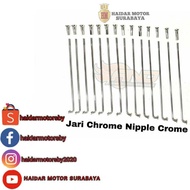 Spokes AND chrome spokes/silver standard spokes wholesale motorcycle spokes Surabaya
