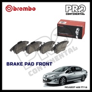 GENUINE BREMBO PEUGEOT 408 T7 1.6/2.0 FRONT REAR BRAKE PAD