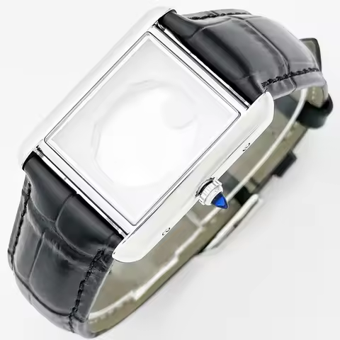 27*35mm Watch Case Fit 20*23mm Matte Dial Women Roman Markers No Logo For Seiko Tank Must Cartier VJ