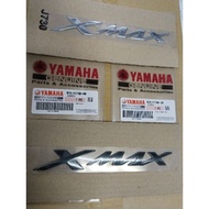 (PRICE FOR 1PC) 100% ORIGINAL HLY LOGO Emblem 3D Embossed YAMAHA Xmax 250 Gray Black Sticker Body B7