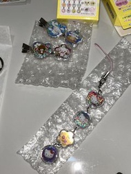 Sanrio 手機繩 髮夾 sugar bunny cinnamoroll玉桂狗 hello kitty