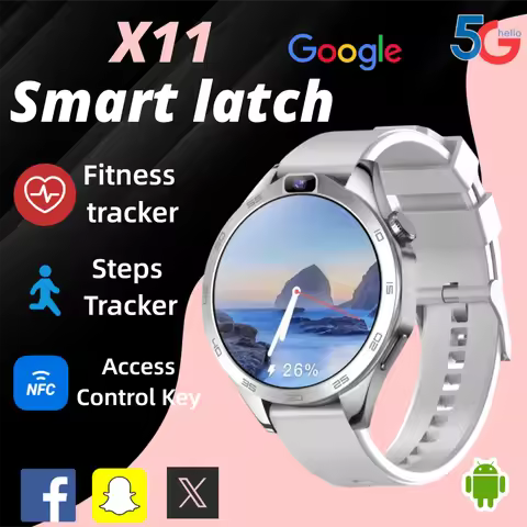 NEW X11 Smartwatch Android 8.1 OS 4G Global Network 1.85" 400x400 TFT HD Display Touchscreen 2MP Dua