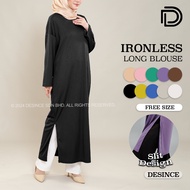 🇲🇾 DESINCE Women Ironless Muslimah Dress Long Sleeve Baju Muslimah WW 036