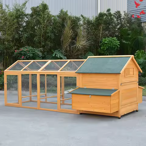 Outdoor Chicken Cage Ducks Geese Pigeons Pet House Chicken Coop Rainproof Sunscreen Anti-corrosion S