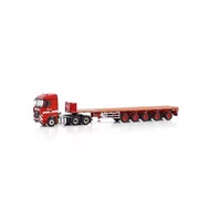 WSI 1: 50 MB MP4 6X4 Flatbed Trailer Alloy Model RIGA MAINZ 01-4190