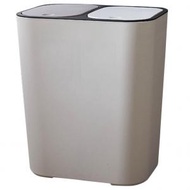 家有好物 - 雙重垃圾桶可以垃圾回收垃圾箱雙隔間垃圾垃圾可以乾燥和濕的分類垃圾罐頭垃圾垃圾箱垃圾容器